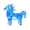 Blue B, variant on Ruanlalo Fake Crystal Horse Figurine Hand-carved Miniature Pony Statue Healing Stone Animal Collectible Sculpture Fengshui Decoration Ornament