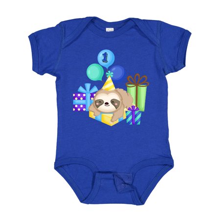 

Inktastic 1st Birthday Sloth Gift Baby Boy or Baby Girl Bodysuit