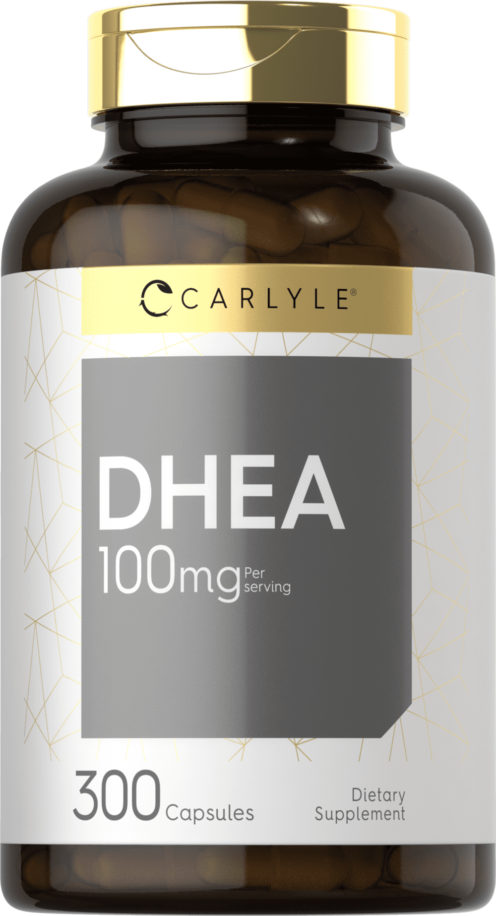 DHEA 100mg Supplement 300 Capsules by Carlyle