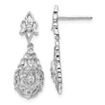 thumbnail image 2 of 14K White Gold Diamond Earrings (0.06Ct), 2 of 4