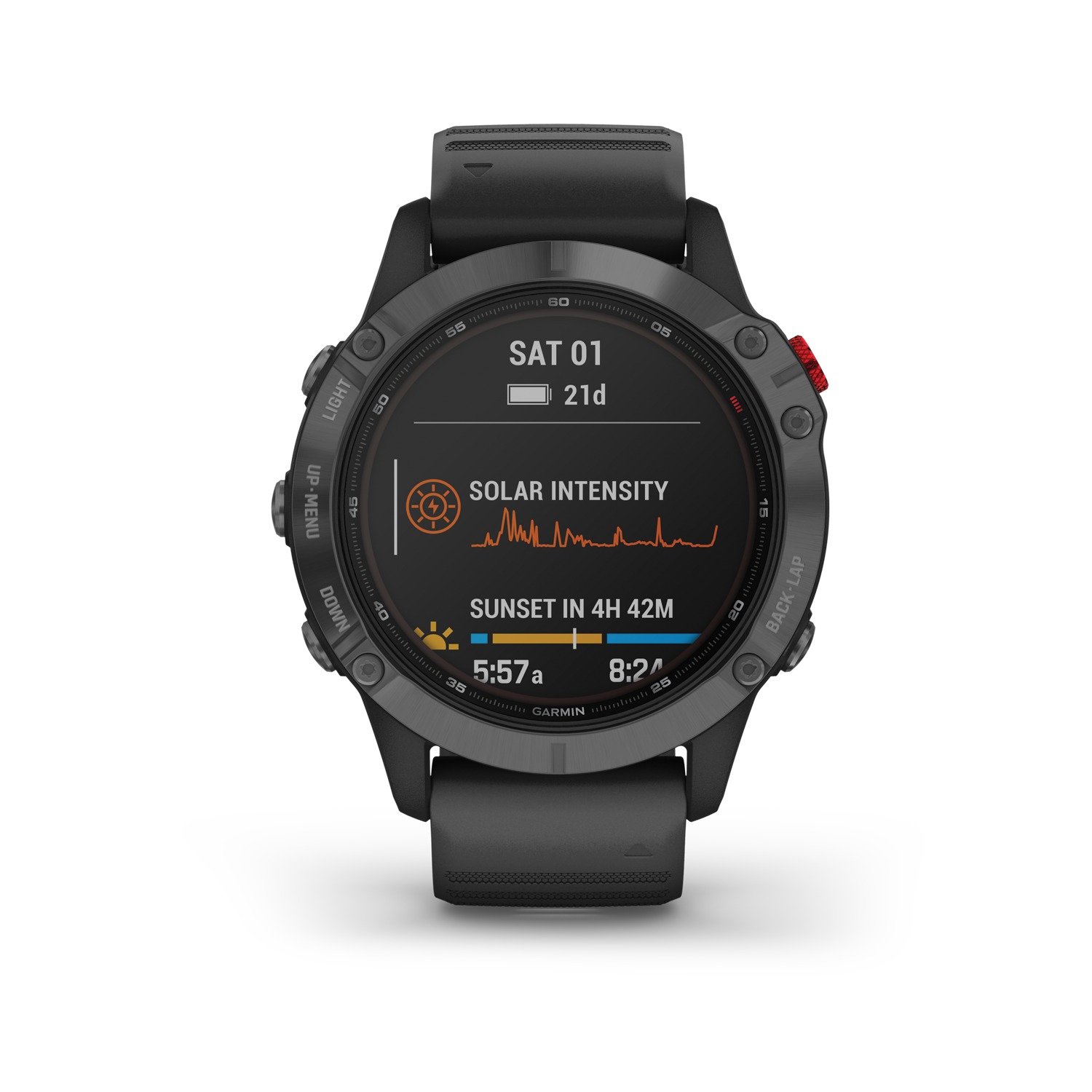 fēnix 6 Pro Solar, Slate Gray with Black Band