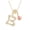 B, variant on Initial Necklaces for Women Dainty Heart Iced Out A-Z Pendant Letter Charm Personalized Name Necklaces X