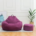 thumbnail image 1 of Ultra Soft Memory Bean Bag Chair Cover Stuffed Foam Filled Furniture and Accessories for Dorm Room Nursery Playroom Child’s bedroom Basement (No Filler), 1 of 8