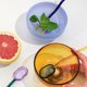 thumbnail image 3 of Tazones/tazas de postre de vidrio con patas de colores con patrón de diamantes de cristal de colores: para postre, helado, batido, fruta, ensalada, fiesta de bodas, 3 of 5