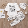 thumbnail image 5 of Newborn Infant Baby Boys Clothes Ladies I Have Arrived Rainbow Tops+Pants+Hat 3PCS Sets Newborn Baby Clothing Outfits, 5 of 5