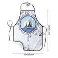 thumbnail image 6 of Zufioo Not All Who Wander Are Lost2 Print Tie-up Apron, Unisex Kitchen Apron - Oil-proof, Stain-proof and Waterproof, Suitable for Restaurants and Service Industries-One Size, 6 of 9