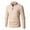 Beige, variant on WRKEKC Men's Quarter Zip Pullover Sweater Mock Neck Solid Color Ribbed Knit Comfortable Long Sleeve Soft Warm Winter Casual Regular Fit Everyday Knitted Top