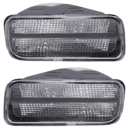 Front Turn Signal Light Pair Compatible with 1985-1992 Chevrolet Camaro Z28 5.0L (91-92) Z28 5.7L (91-92) 5.0L (85-87) LB9 L98 V8 F-body 305ci 350ci TPI LG4 GM2520165 5975682 5975681