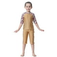 thumbnail image 2 of WOLLED 1-14T Kids Toddler Girls Rash Guard Swimsuits Set 3 Piece Long Sleeve Rash Guard Swimwear with Hat Baby UPF50+ Sun Protection Beach Bathing Suit, 2 of 11