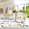thumbnail image 5 of FREEAMG Cute Farm Animals Dish Drying Mats for Kitchen Counter, Heat-Resistant Dishes Drying Pad, Ultra Absorbent Drying Mat for Coffee Machine Sink Rack 18x24Inch, 5 of 7