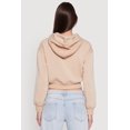thumbnail image 5 of Womens Cropped Kangaroo Pocket Pullover Hoodie, 5 of 5
