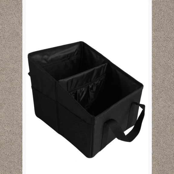 Car Organizer - Automotive Organizer for Front and Back Seat or Floor, Car Caddy Organizer with Divide, Handles and Multiple Mesh Pockets, Car Seat Organizer