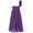Purple, variant on YiZYiF Girls One Shoulder Strap Flowers Wedding Birthday Party Dress Princess Prom Gown