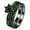 Green, variant on Black Gold Plated Red 1CT CZ Women Wedding Ring Sets Engagement Ring for Woman