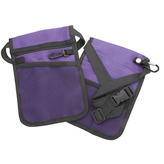 AsaTechmed Medical Pouch Hip Bag Antimicrobial, Nurse, Homecare, Medical Organizer Belt (Pouch Only) Many Colors! (Lavender)