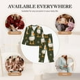 thumbnail image 7 of Gukieu Mallard Ducks Wild Birds Print Women's Long Sleeve Pajama Set, Button Top Elastic Pocket Pajama Pants Two Piece Set Home Wear-Small, 7 of 7
