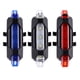 thumbnail image 4 of USB recargable LED bicicleta luz trasera impermeable ciclismo lámpara trasera (blanco), 4 of 5