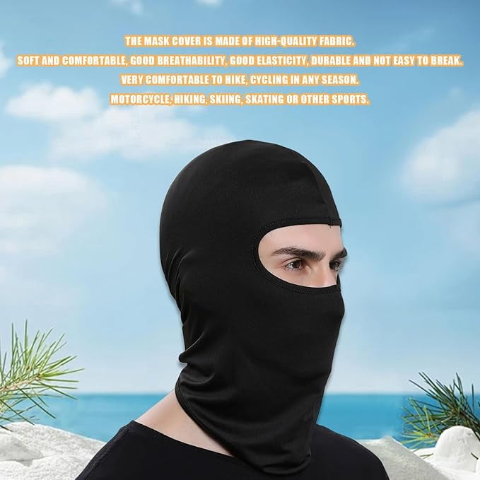 Balaclava Ski Mask Full Face Windproof Mask Sun UV Protection Scarf for Men and Women Outdoor Sports Cycling