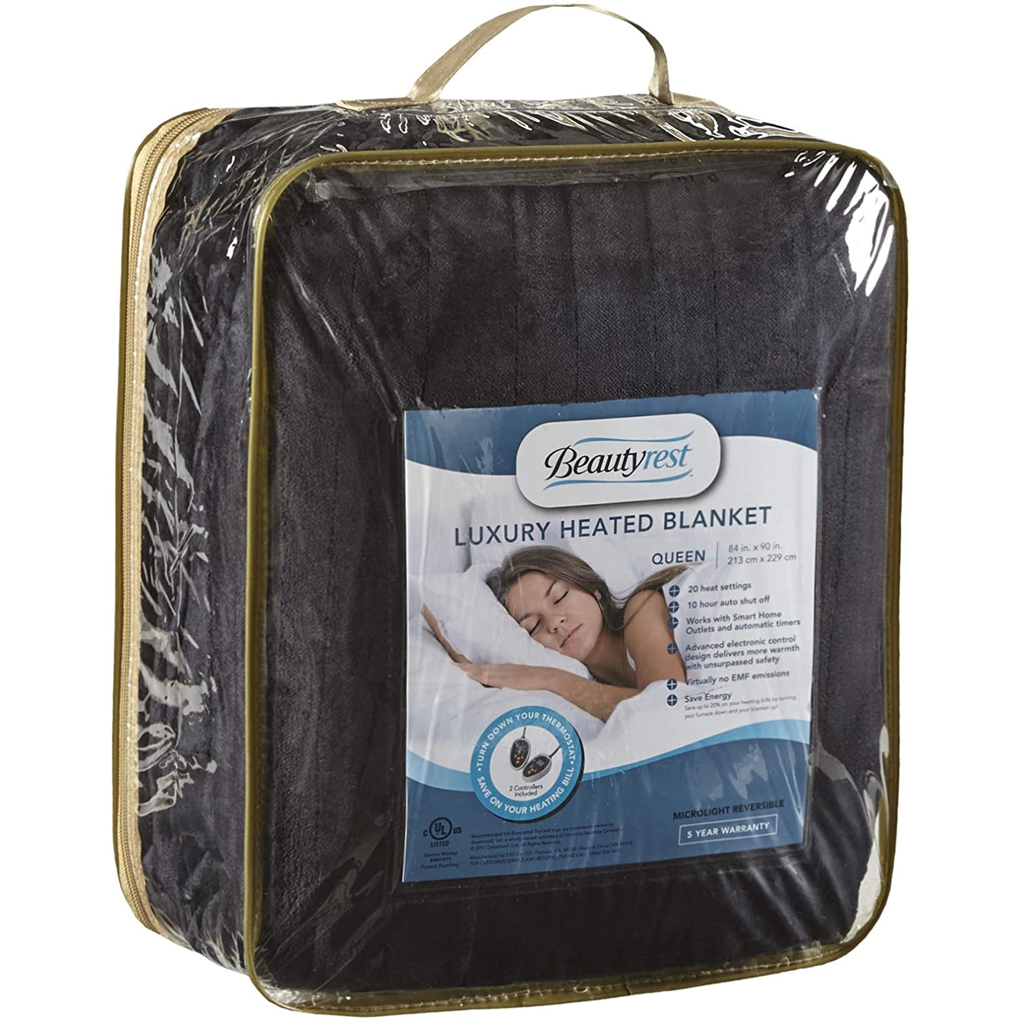 Microlight To Berber Elect Electric Blanket With Two 20