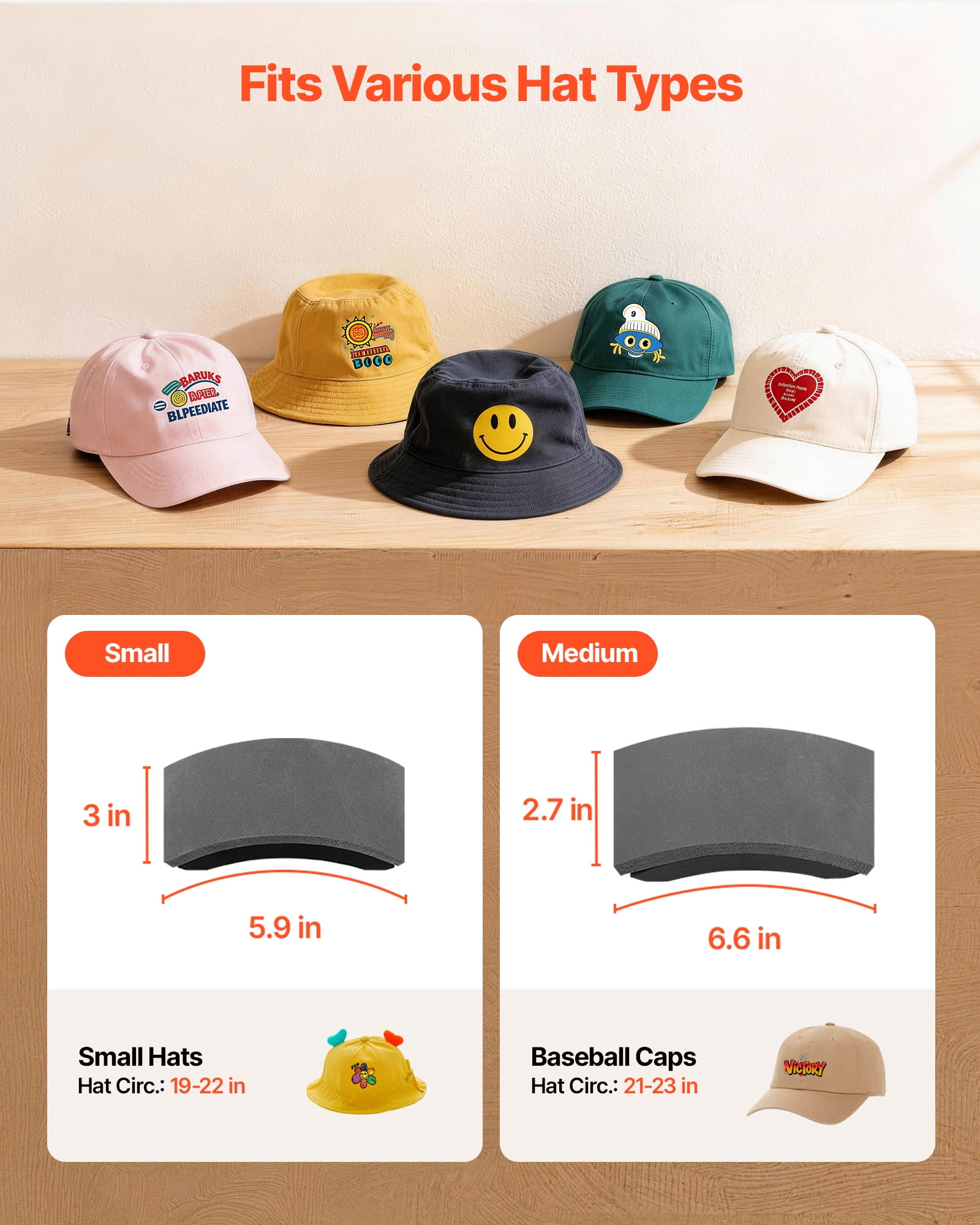 VEVOR Hat Heat Press Machine, with 2 Interchangeable Platens and Caps Stretcher, Precise Temperature & Time Control, Heat Press for Hats and Caps, for HTV Iron On and Sublimation Projects, Light Blue