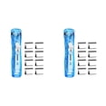 thumbnail image 1 of Portable Clip Stapler One Slide Quick Binding Tool No No Holes Reusable Stainless Clips One Hand OperationforHome Classroom, 2 Pack Mini Stapler, 16 Pack Stainless Steel Binder Clips, 1 of 5