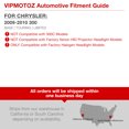 thumbnail image 6 of [For 2009-2010 Chrysler 300 Halogen Model] LED Halo Ring Black Projector Headlight Headlamp Assembly, Driver & Passenger Side, 6 of 7