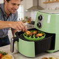 thumbnail image 6 of Silicone Roasting Rack Oval Heat Cooking Rack Dishwasher Microwave Features:, 6 of 8