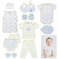 thumbnail image 6 of Baby Bright Newborn Essentials Baby Boy Outfits – 14pcs Baby Gift Set 0-3 Months, Newborn Baby Essentials, Baby Shower Gifts, Baby Mittens, Soft Baby Washcloths, 6 of 6