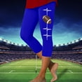 thumbnail image 1 of WILLBEST Leggings Deportivos Informales con Estampado de Rugby para Mujer, Pantalones de Yoga, Cintura Alta, Elásticos, para Correr Y Gimnasio. Grande, 1 of 3
