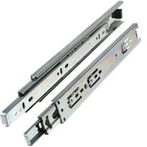 PAMINGONO 2Pcs Cabinet Rails Bracket for Storage Drawers 12 Inch Galvanized Steel Auto Locking