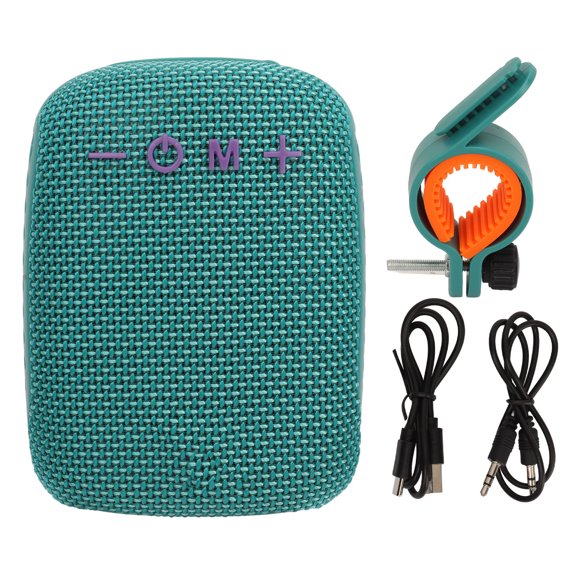 Altavoz Bluetooth Nikou resistente al agua portátil con soporte para bicicleta color azul cielo