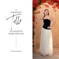 thumbnail image 2 of David’s Bridal, The Edit by DB Studio Women's Formal Strapless Drop Waist Dress, Full Length, Tulle, 2 of 8