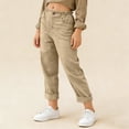 thumbnail image 5 of Girls Pants Trendy High Waisted Casual Althetic Sweatpants with Pockets Teen Clothes for Girls Size 5-16, 5 of 7