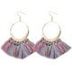thumbnail image 1 of Guardurnaity Pendientes de borla de moda para mujer, joyería étnica de gran gota con flecos, joyería Bohemia Ropa, zapatos y accesorios Miscelánea azul+colorido, 1 of 3
