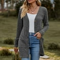 thumbnail image 3 of AELand Women's Long Sleeve Cardigan Sweater Lightweight Button Down Brushed Knit Tops with Pockets S~3XL, 3 of 8