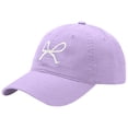 thumbnail image 2 of Baseball Cap Women AURORADY Trendy Bow Tie Baseball Cap for Women and Men Trucker Hats Adjustable Fashion Sun Hat with Visor for Hiking & Travel, Purple One Size Baseball Caps, 2 of 5