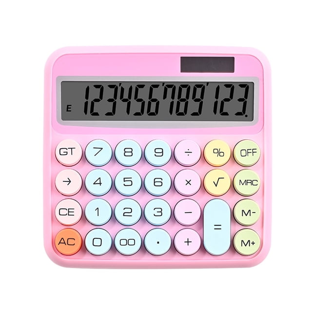 Calculadora solar real de 12 bits de dopamina, computadora especial de oficina de aspecto alto, contabilidad especial