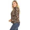 thumbnail image 4 of Women's Casual Print Fitted Open Front Long Sleeves Office Blazer Jacket, 4 of 6