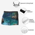 thumbnail image 3 of Kdxio Men's Boxer Briefs with Tropical Paradise Window View Print - Comfortable and Breathable Underwear for Everyday Wear, 3 of 5