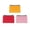 yellow, red, pink, variant on 3‑Pack 3×5 Inch Canvas Coin Purses, Zipper Small Organizer Pouches for Daily Household Storage