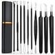 thumbnail image 1 of Agujas 10pcs Granplas Agujas de Acero Carbono Cabeza Negras Portátiles Extractor de Belleza de Cara Multifuncional Con Estuche de Aluminio, 1 of 8
