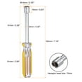 thumbnail image 2 of Uxcell 2pcs Controlador de Tuercas Métricas 10mm CR-V Punta No Magnética Ejes Huecos Destornillador de Zócalo Hexagonal con Mango Antideslizante, 2 of 6