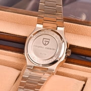 PAGANI DESIGN Rose Gold Men's Automatic Watches 40mm Luxury Stainless Steel Casual Waterproof Wrist Watches Sapphire Dial Glass New PD-1728