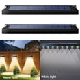 thumbnail image 6 of 2 Pack Solar Sign Lights, Warm White Outdoor Wall Light, IP65 Waterproof Landscape Spotlights, 6 of 6