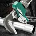 thumbnail image 1 of Universal Pipe Pliers | Multifunctional Throat Wrench | High Carbon Steel Clamp Head | Wide 74mm Jaw Opening | Rubber Handle | Adjustable Worm Nut | Durable for Plumbing & Mechanical Tasks | 1 Piece, 1 of 9