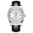 thumbnail image 1 of 【START】Men's Watch Zircon Dial Automatic Mechanical Watch Waterproof Watch Calendar Function Butterfly Buckle Strap, 1 of 14