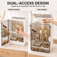 thumbnail image 2 of Mapleboom Makeup Organizer with Drawer and Lid, Large Capacity Cosmetic Storage, White, 2 of 9