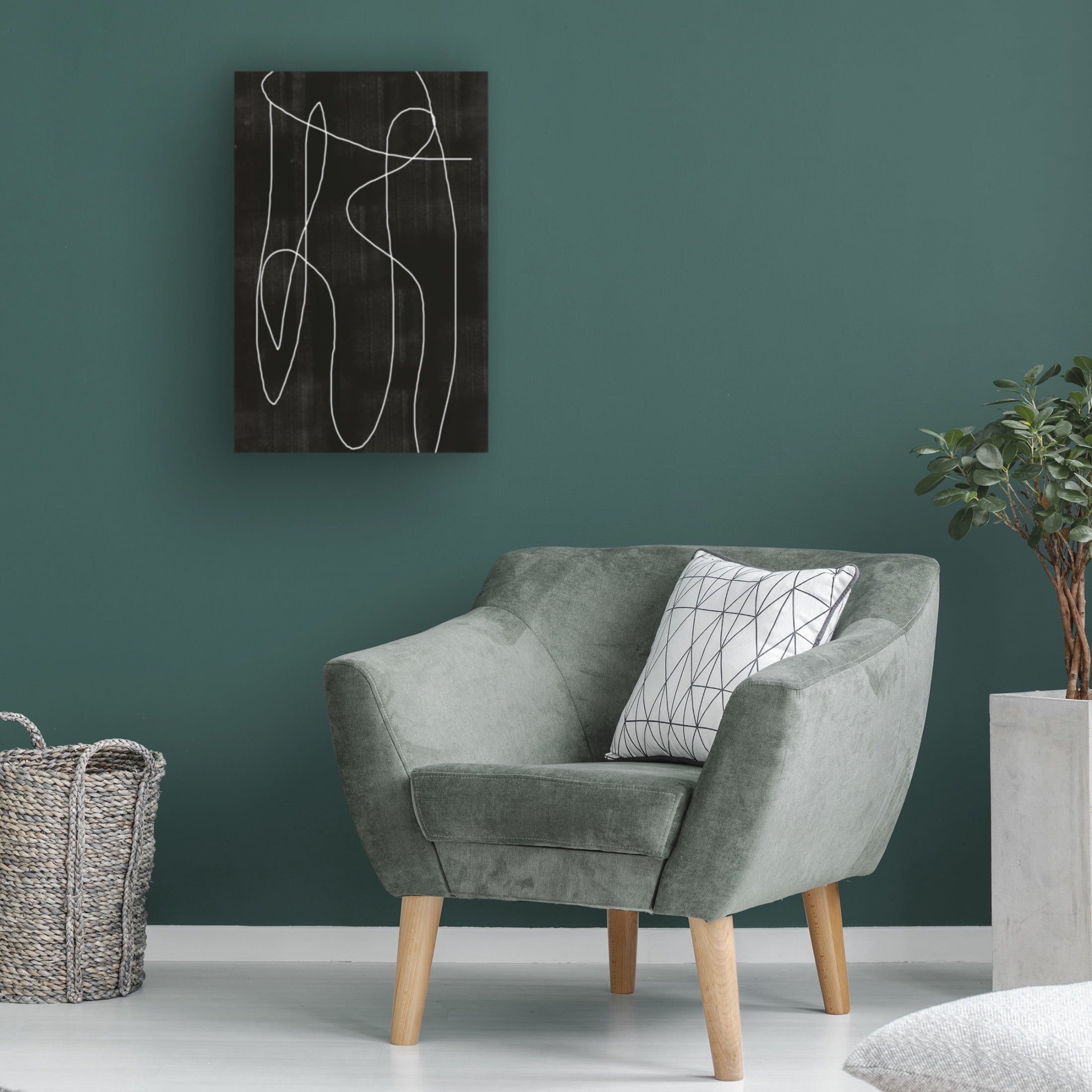 Trademark Fine Art THE MIUUS STUDIO Abstract Line No2 Canvas Wall Art