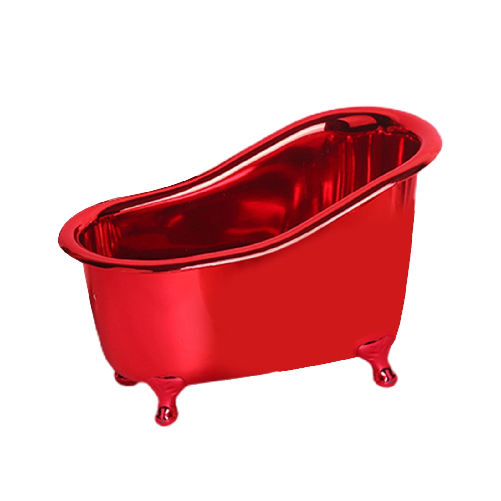 Organizer Box Spacesaving Antislip Storage Waterproof Bathtub Shape Makeup Storage Box for