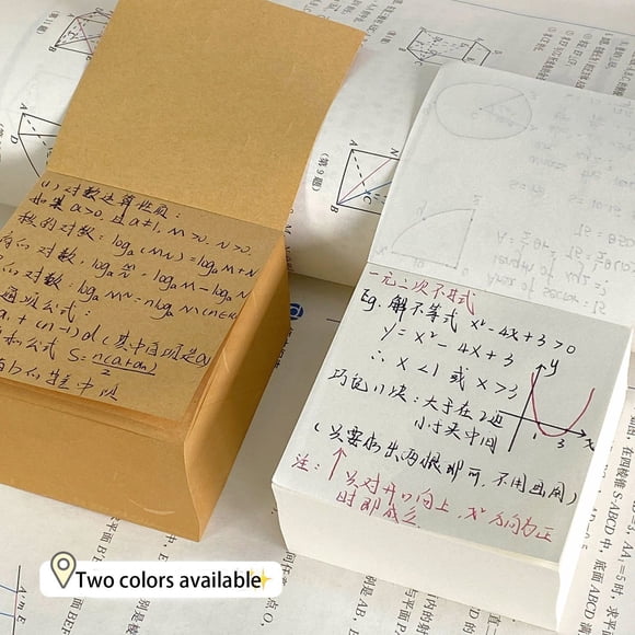 Off White Thickened Square Sticky Notepad Ngheia Non Adhesive Memo Paper – Tearable Small Strips Blank Paper 4 Sheet Office Memo Sheets for Writing Lists Quick Notes